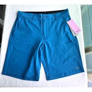 NWT PSYCHO TUNA BOSUN Hybrid Shorts 4 Way Stretch 4 Pockets Unlined Blue 30